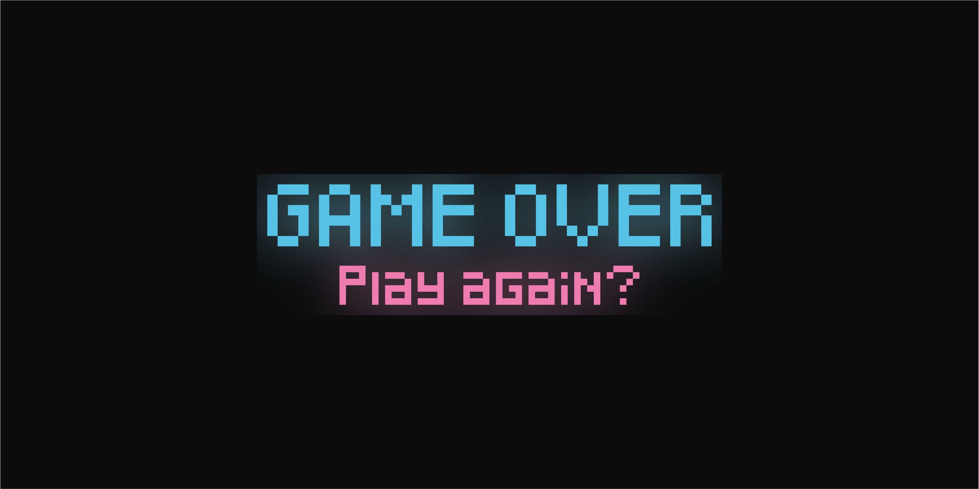 Poster videojuego game over vuelve a jugar - TenVinilo