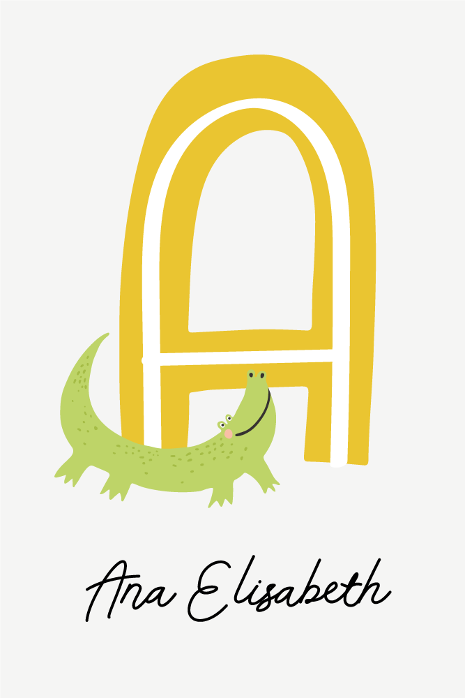 Poster habitación juvenil un compañero cocodrilo - TenVinilo