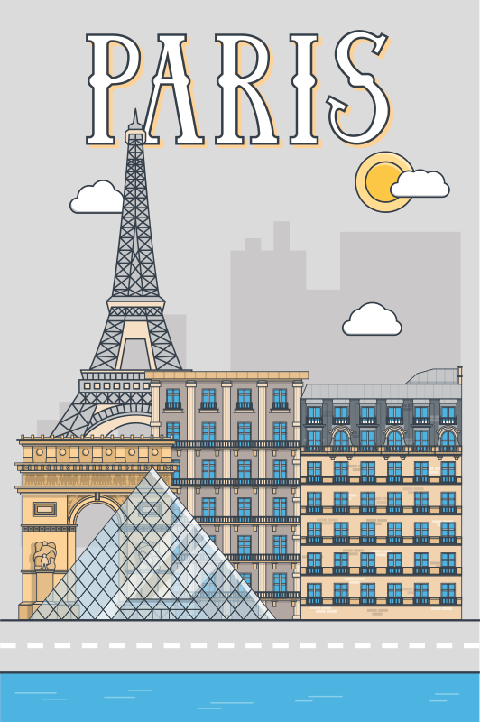 Poster ciudades París - TenVinilo