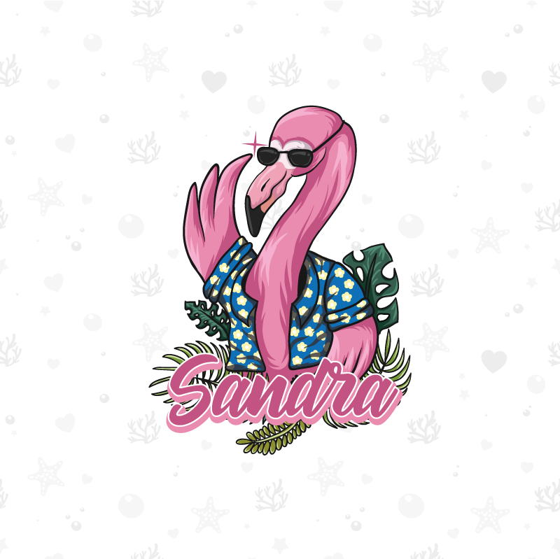 Poster personalizable estilo flamenco fresco - TenVinilo