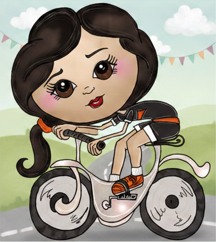 Poster ciclismo vinilos infantiles ciclistas - TenVinilo