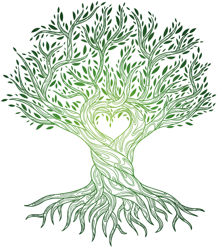 Poster árboles centro del corazón del árbol de la vida - TenVinilo