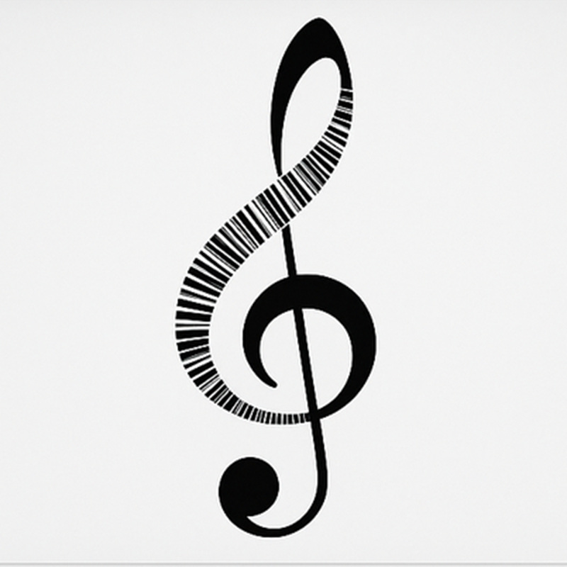 Lámina decorativa de música nota musical - TenVinilo