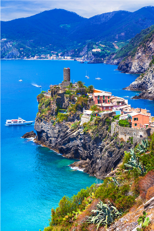 Poster paisaje cinque terre realista - TenVinilo