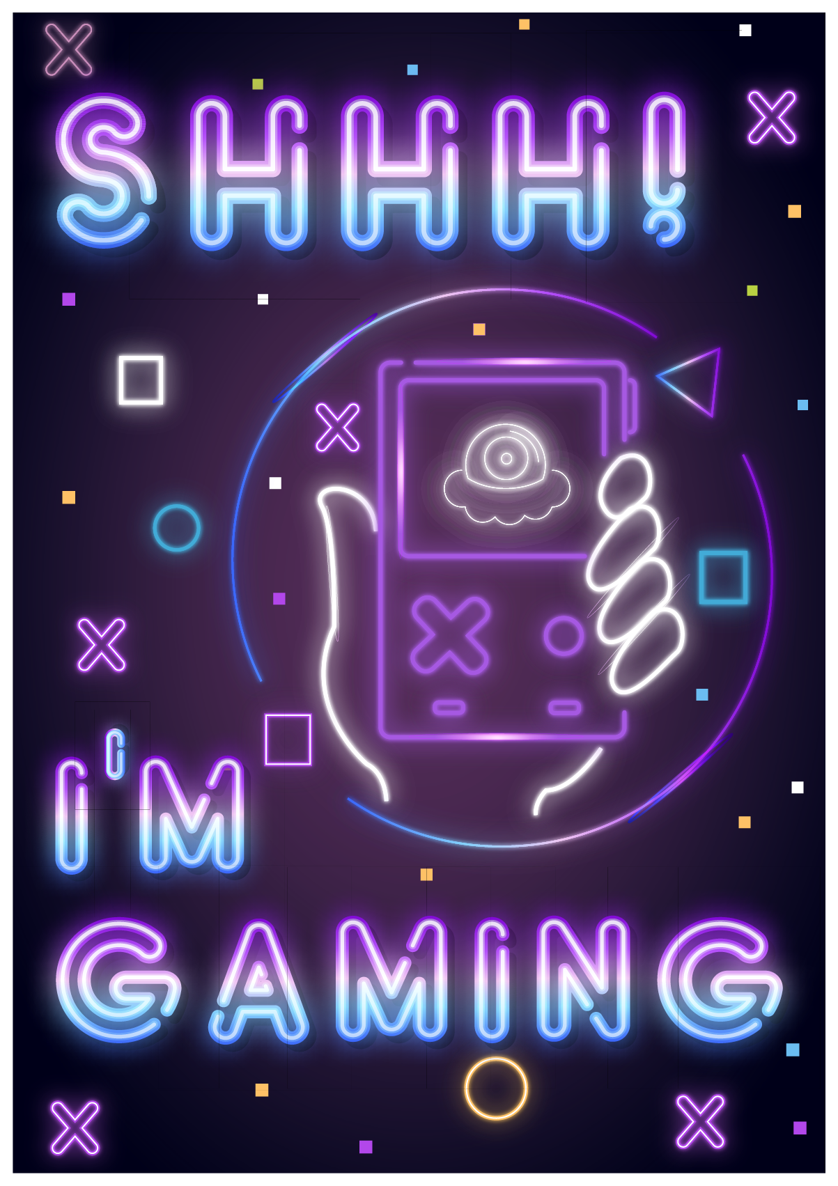Poster videojuego yo estoy jugando - TenVinilo