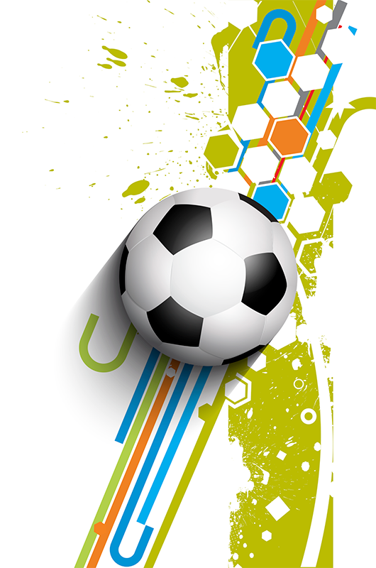 Poster fútbol en acción - TenVinilo