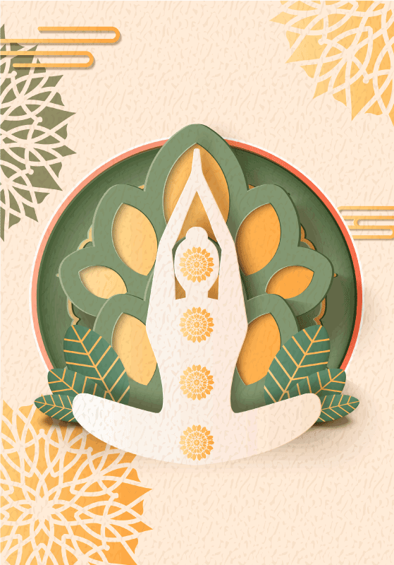 Poster deportivo Namaste yoga - TenVinilo