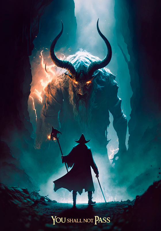 Poster juvenil no pasarás - TenVinilo