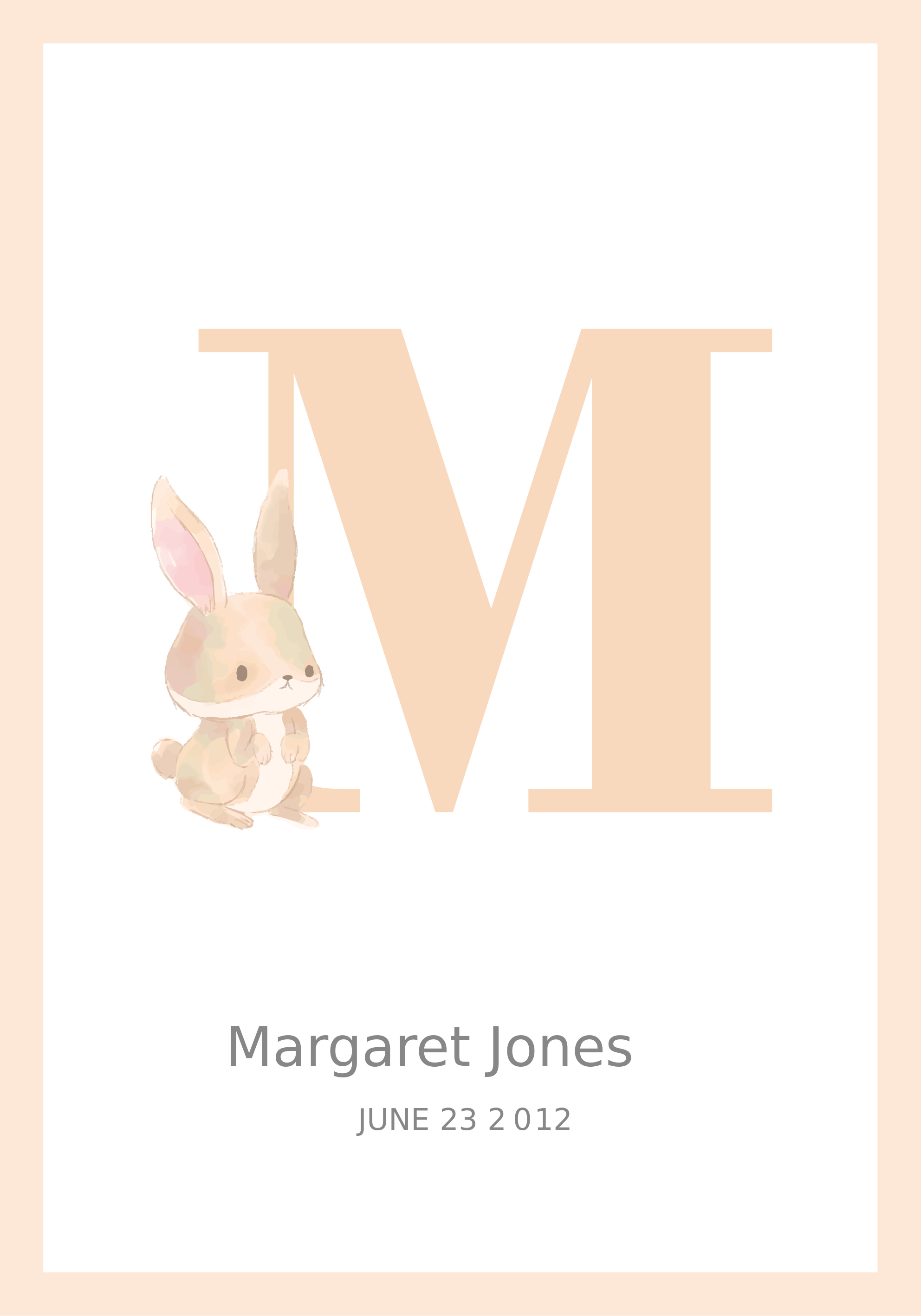 Póster con nombre y Inicial personalizado - TenVinilo