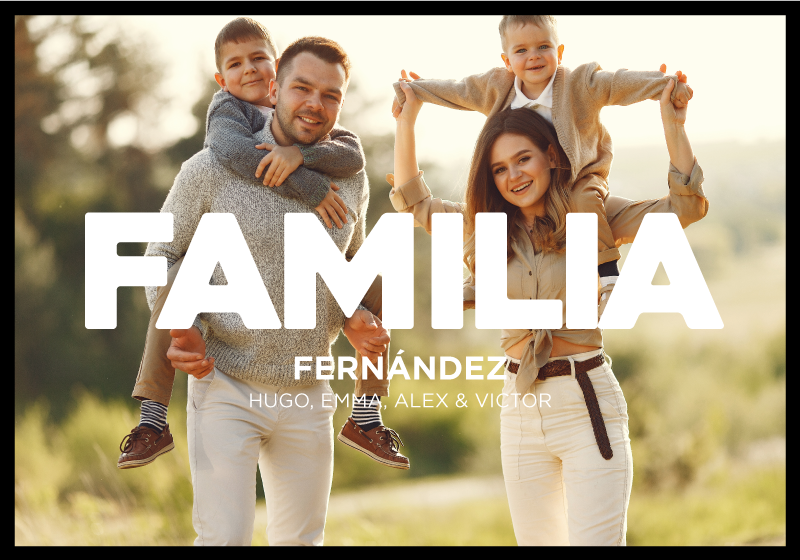 Poster foto de familia - TenVinilo