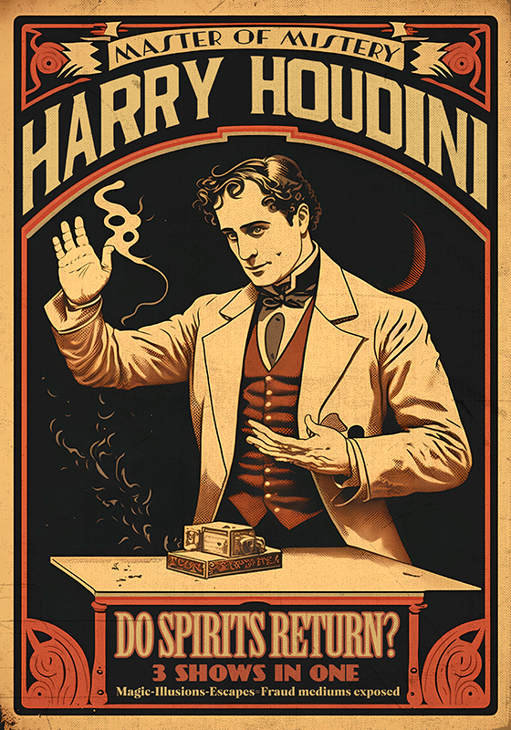 Poster vintage houdini - TenVinilo