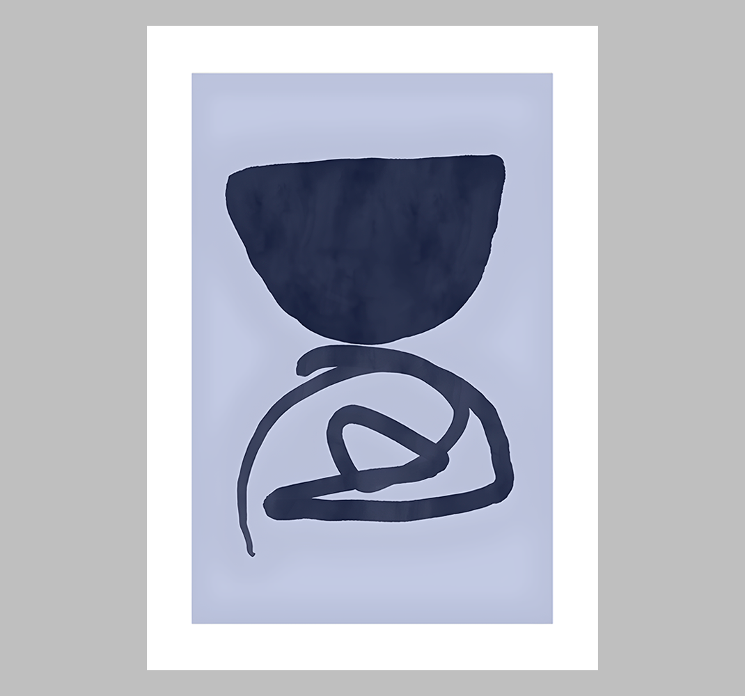 Lámina decorativa abstracta fondo morado - TenVinilo