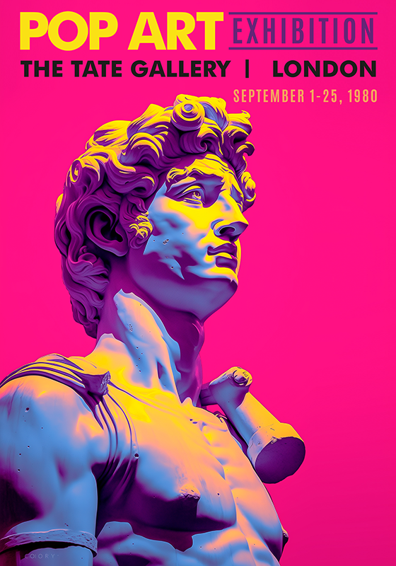 Poster para salón exposición de arte pop - TenVinilo