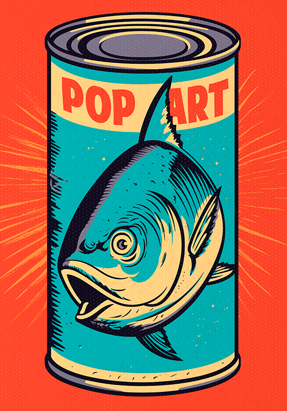Póster pop art lata de atún - TenVinilo