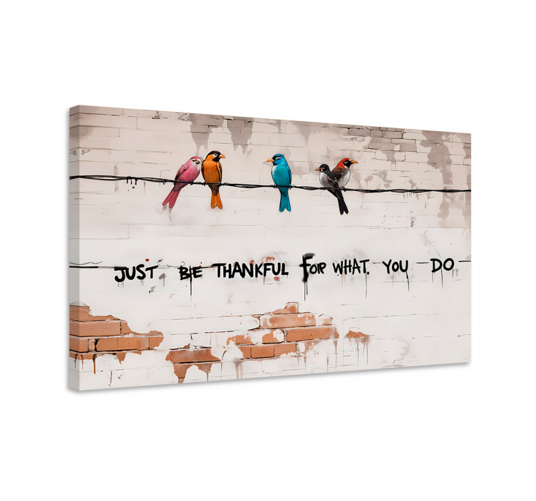 Cuadro arte pájaros sentados - TenVinilo