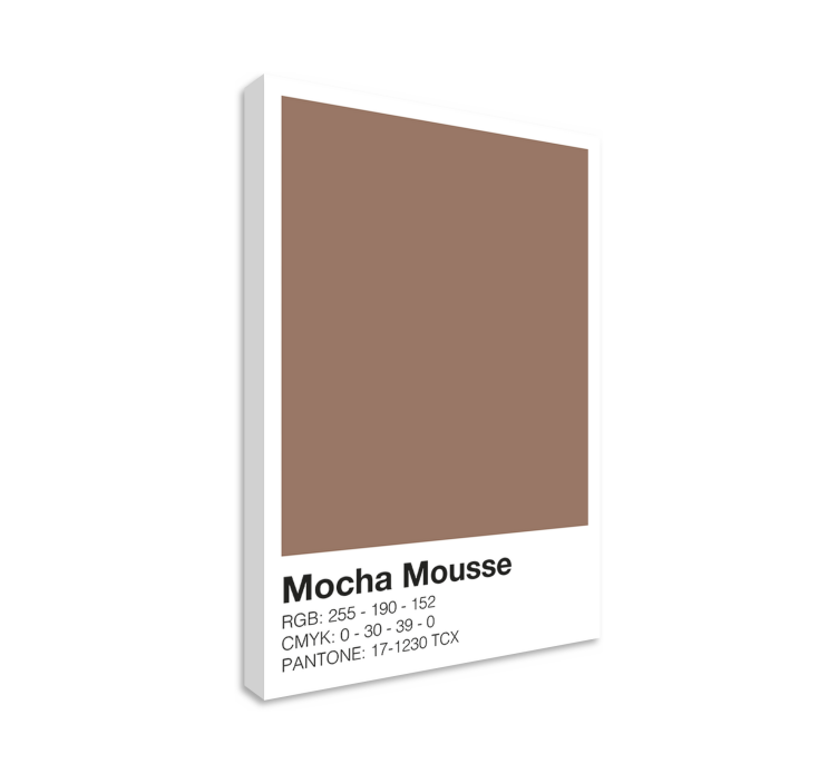 Cuadro moderno composición de color mocha - TenVinilo