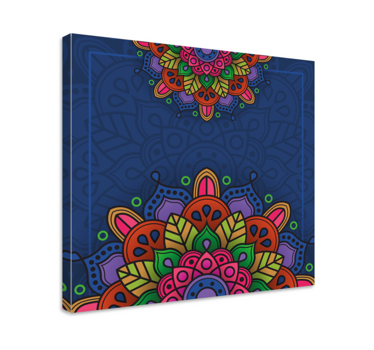 Cuadro de mandala patrón intrincado - TenVinilo