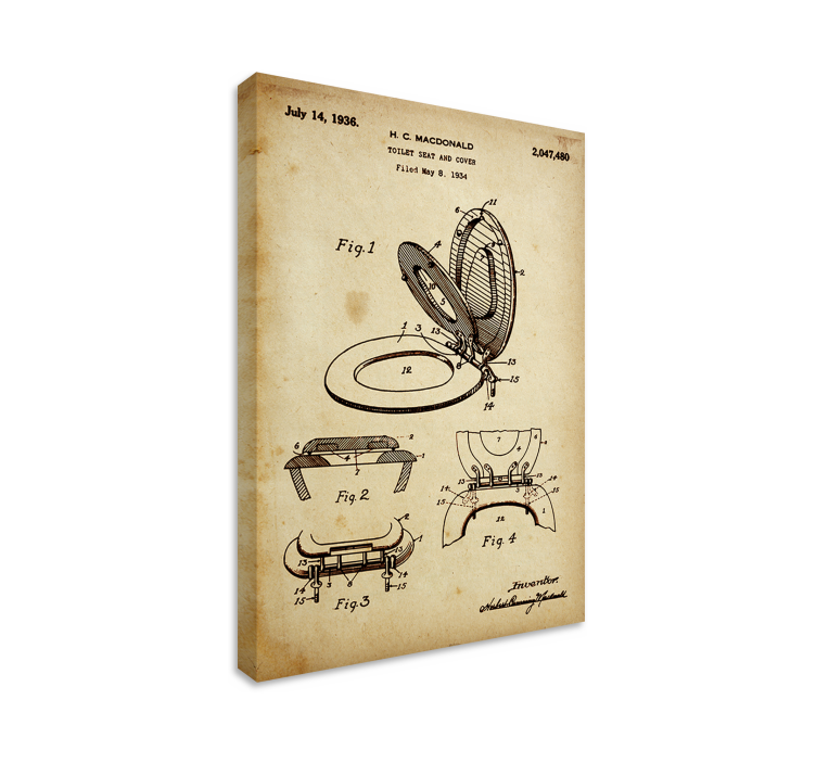 Cuadro para baños estilo clásico - TenVinilo