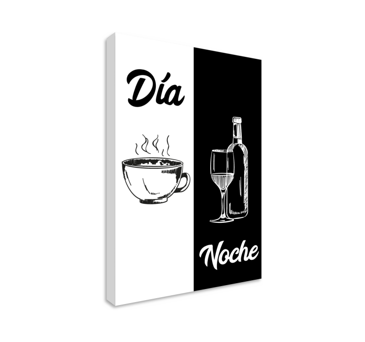 Cuadro para cocina Divertida cocina en blanco y negro - TenVinilo