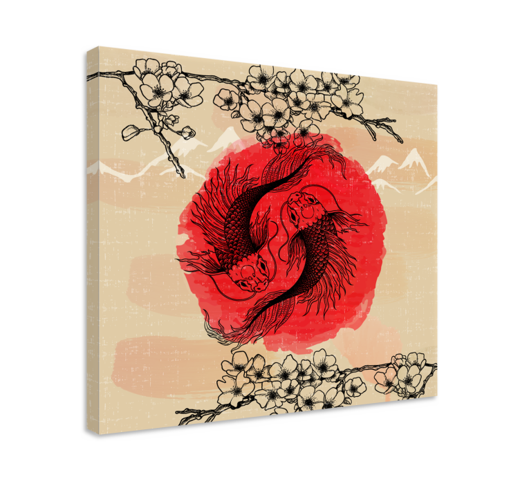 Cuadro peces Peces ying yang - TenVinilo