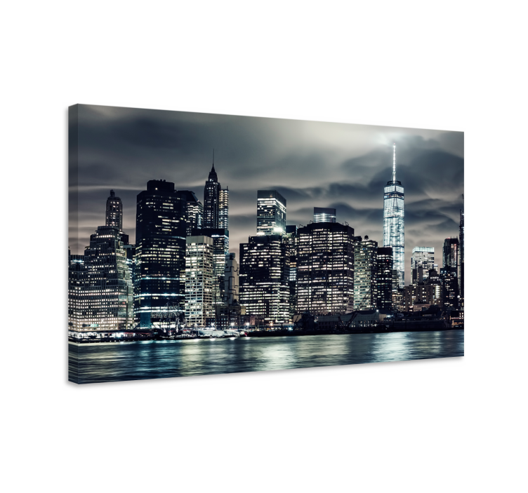 Cuadro ciudades horizonte de nueva york - TenVinilo