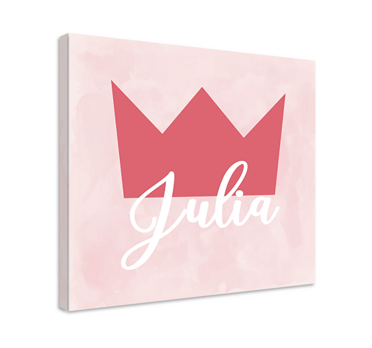 Cuadro mapamundi personalización julia - TenVinilo