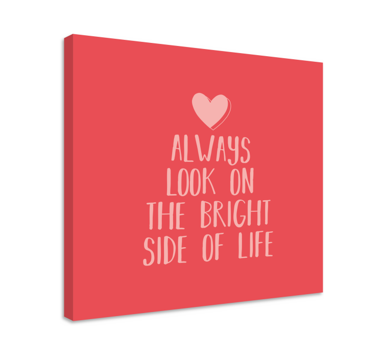 Cuadro frase mensaje de actitud positiva - TenVinilo