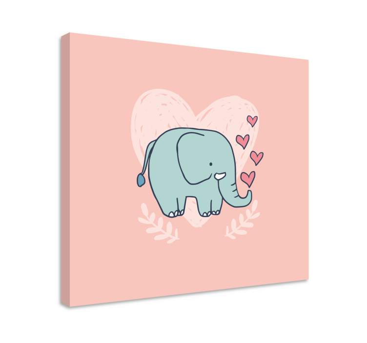 Cuadro elefante amor de elefante lindo - TenVinilo