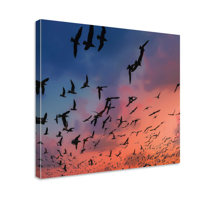 Cuadro aves bandada de pájaros - TenVinilo