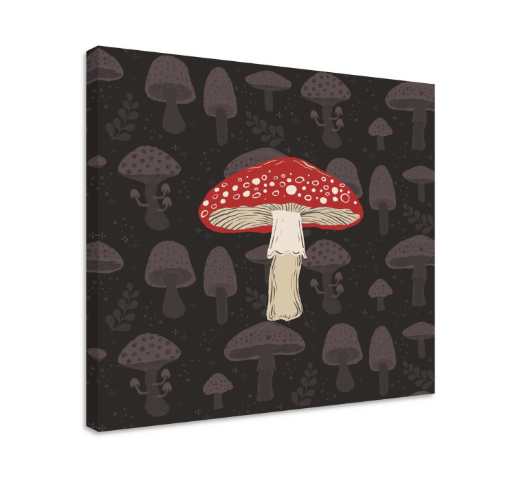 Cuadro hongo amanita muscaria roja - TenVinilo