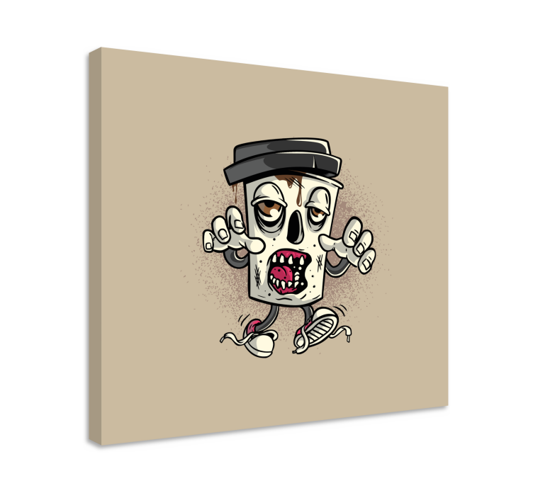 Cuadro videojuego cubo de basura zombie - TenVinilo
