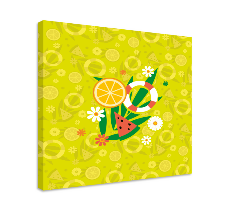 Cuadro bodegones delicia de frutas tropicales - TenVinilo