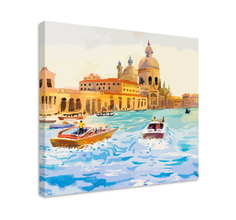 Cuadro ciudades exploración de los canales de venecia - TenVinilo
