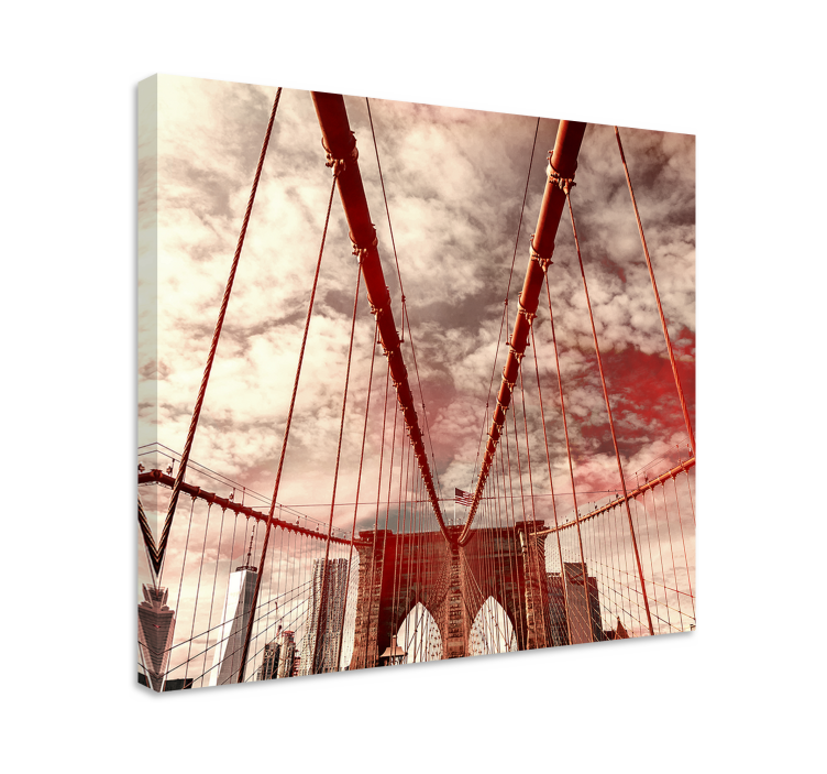 Cuadro ciudades estructura icónica del puente - TenVinilo