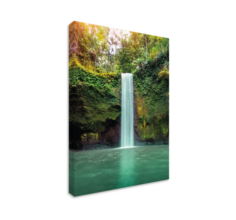 Cuadro paisajes paisaje de cascada tranquila - TenVinilo