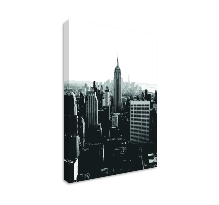 Cuadro ciudades perspectiva del empire state - TenVinilo