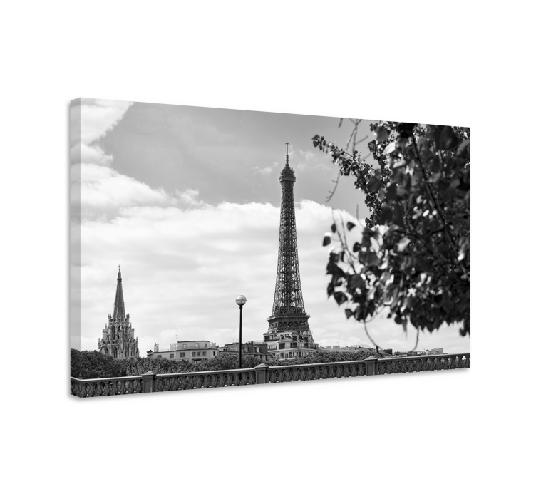 Cuadro ciudades perspectiva torre eiffel - TenVinilo