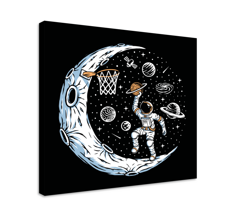 Cuadro videojuego mate de baloncesto lunar - TenVinilo