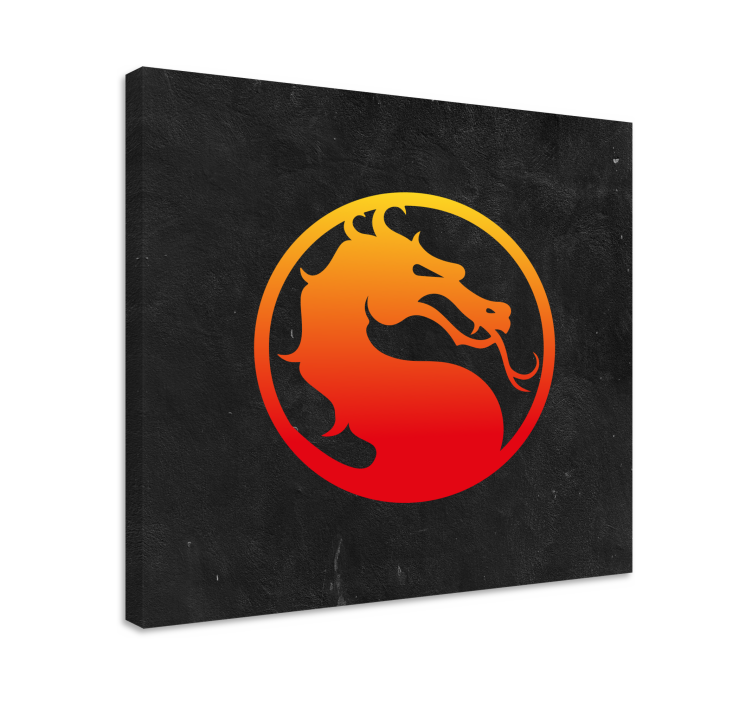 Cuadro videojuego dragón de mortal kombat - TenVinilo