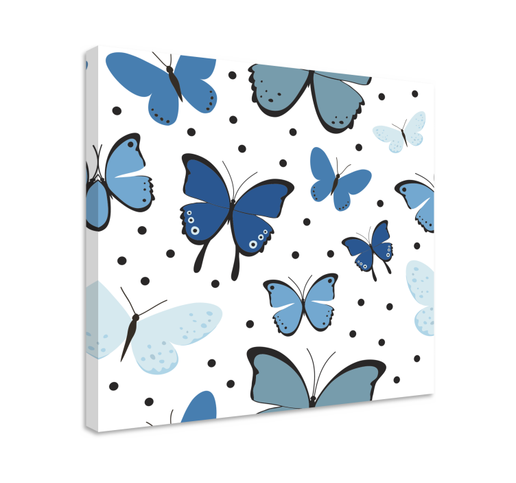 Cuadro mariposas colección mariposa azul - TenVinilo