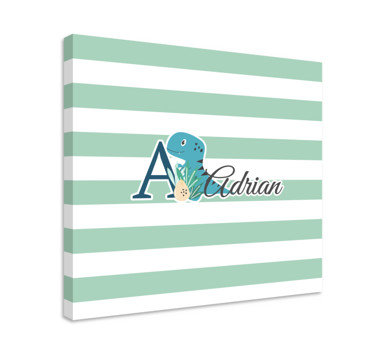 Cuadro dinosaurios dino juguetón de adrian - TenVinilo