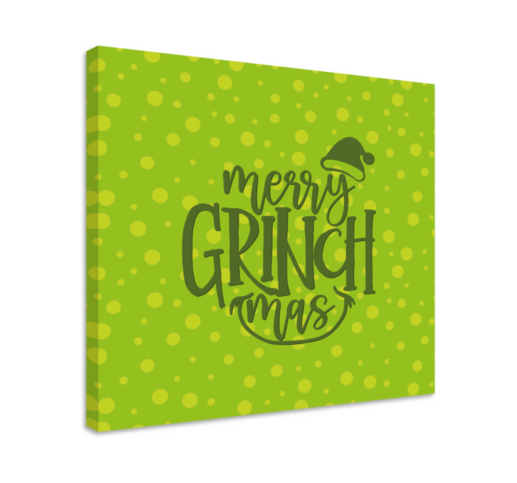Cuadro frase feliz grinchmas - TenVinilo