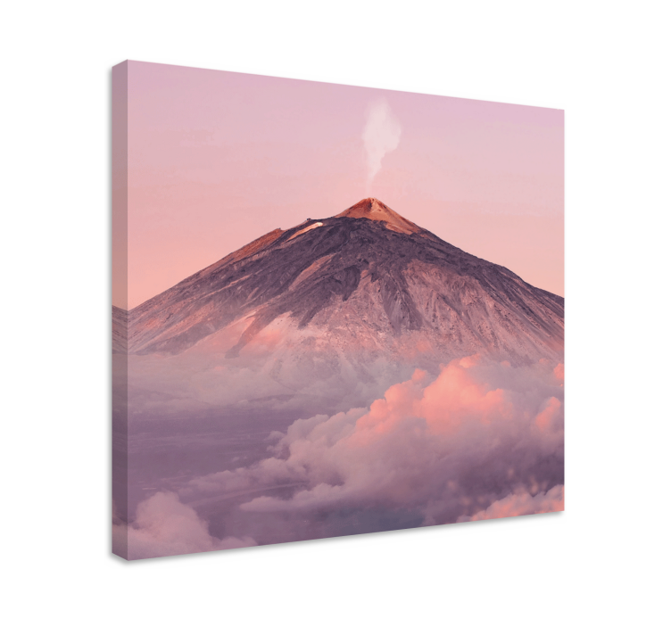 Cuadro paisajes erupción volcánica activa - TenVinilo