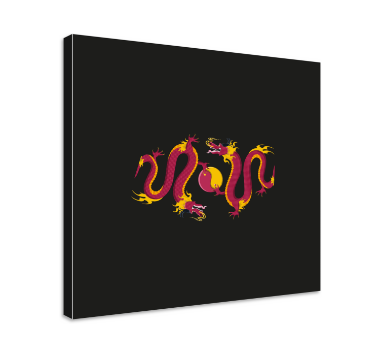 Cuadro libélulas danza del dragón ardiente - TenVinilo
