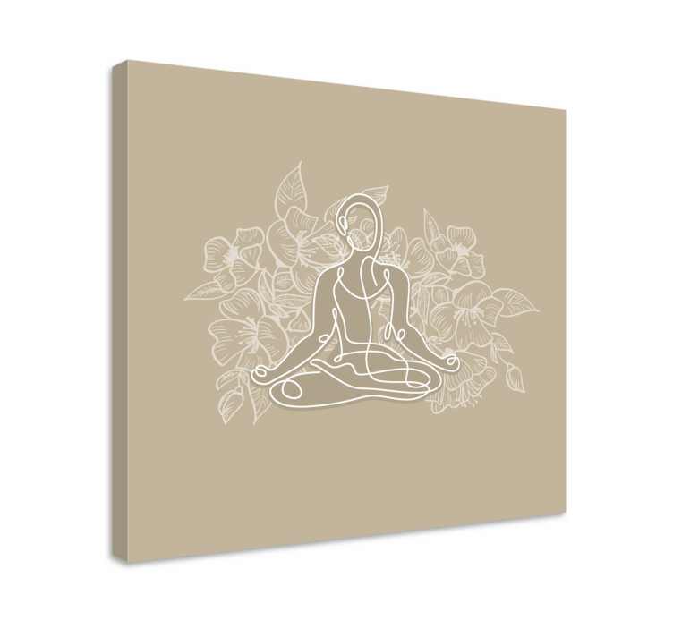 Cuadro buda contorno de buda serene - TenVinilo
