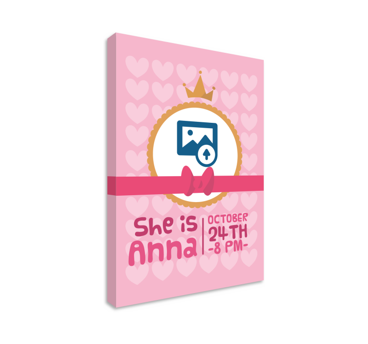 Cuadro para bebés banner de celebración de cumpleaños - TenVinilo