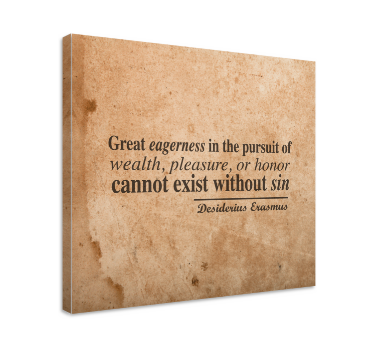 Cuadro frase deseo y riqueza - TenVinilo