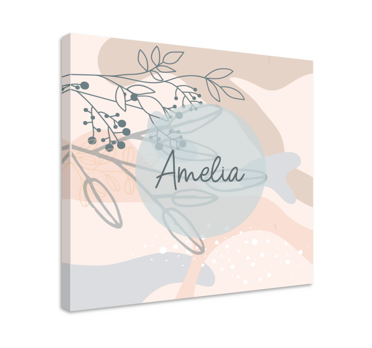 Cuadro personalizable impresión personalizada de amelia - TenVinilo