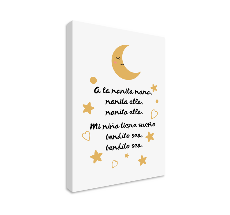 Pintura habitación bebé A la nanita, nana - TenVinilo