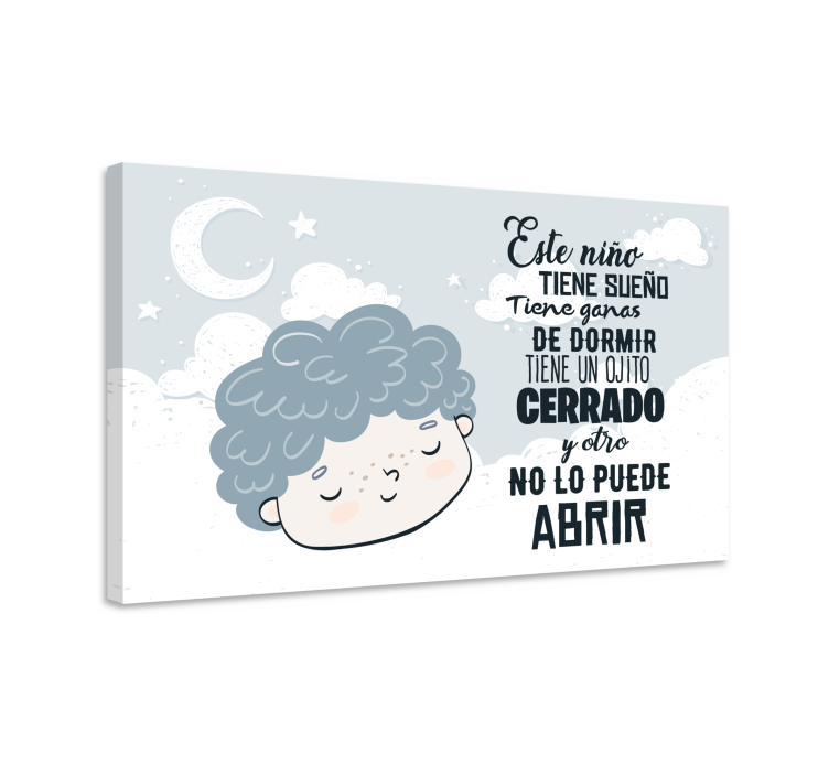 Pintura habitación Nana Este niño tiene sueño - TenVinilo